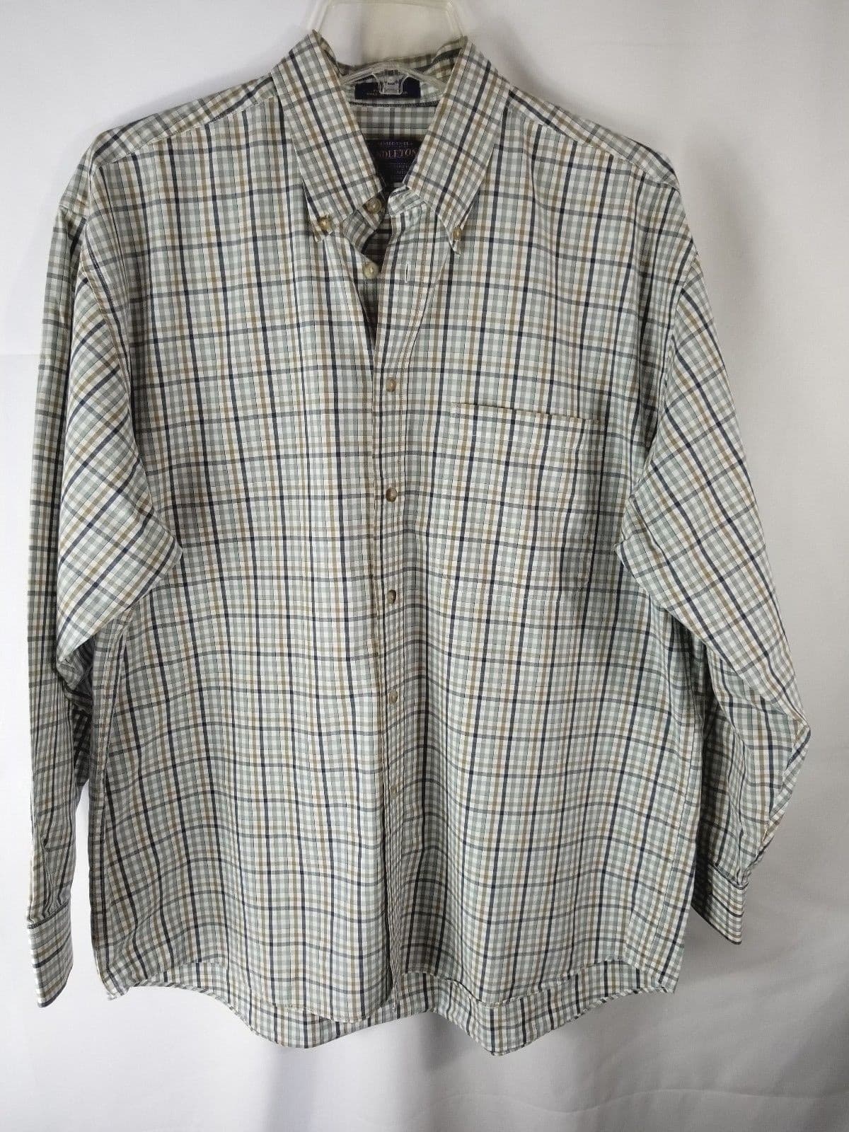 Pendleton Mens Size L Long Sleeve Plaid Shirt Button-Up Casual