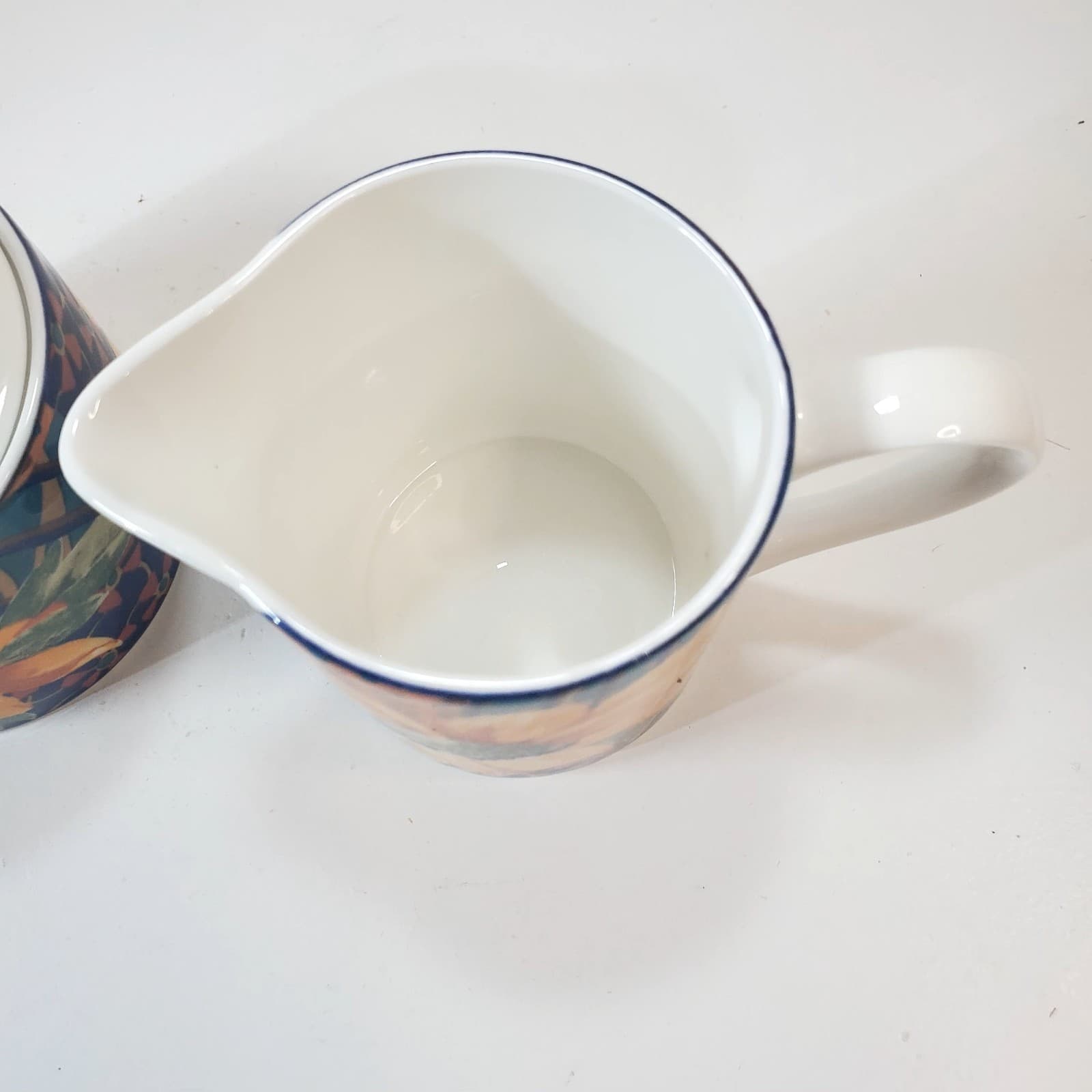 Victoria Beale Casual Accents Sonata 9014 Cream & Sugar Set Sunflower Porcelain - Thumbnail 4