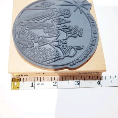 Recollections Christmas Noel Wood Rubber Stamp Wise Men Still Seek Him - Thumbnail 6