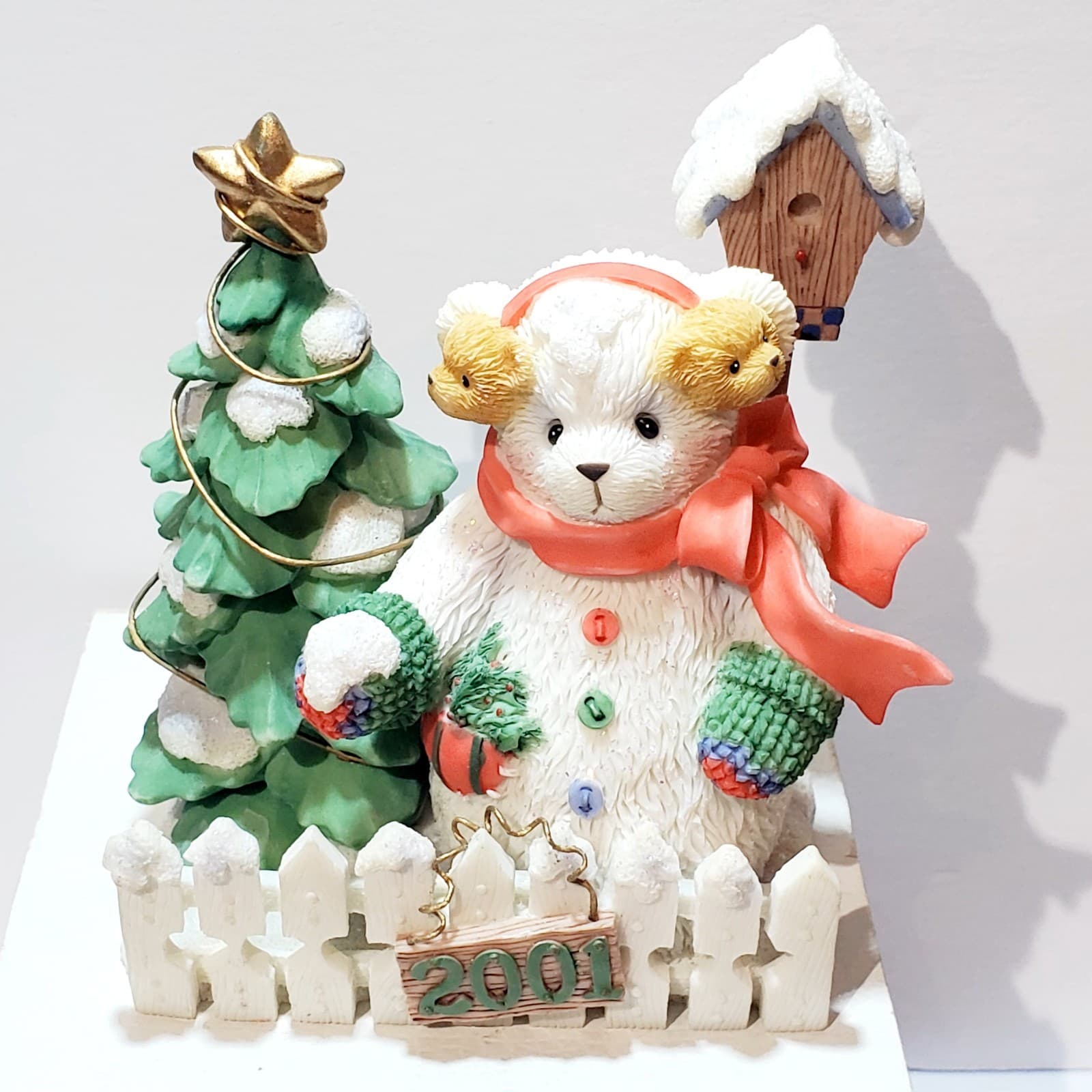 Vtg 2001 Cherished Teddies Erika Remember The Past Cherish Years Ahead Figurine