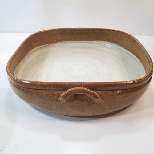 Studio Devica Pottery Large Square Baking Dish Gres de Viana Devica Portugal - Thumbnail 4
