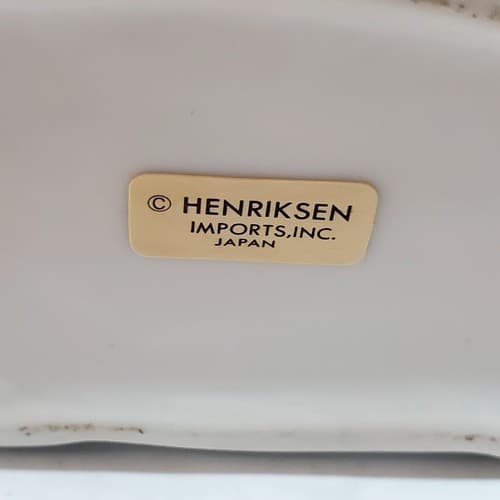 Vintage Henriksen Imports Inc Ceramic Cow Bull Black White Napkin Holder Japan - Thumbnail 8