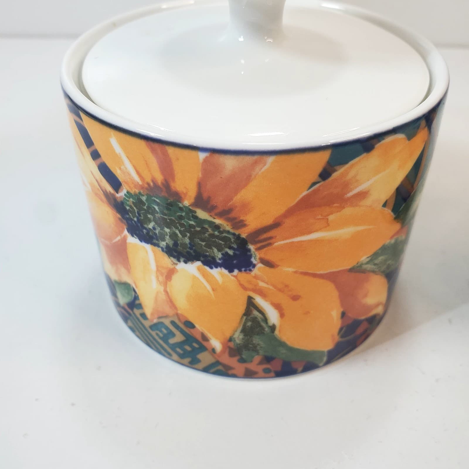 Victoria Beale Casual Accents Sonata 9014 Cream & Sugar Set Sunflower Porcelain - Thumbnail 5