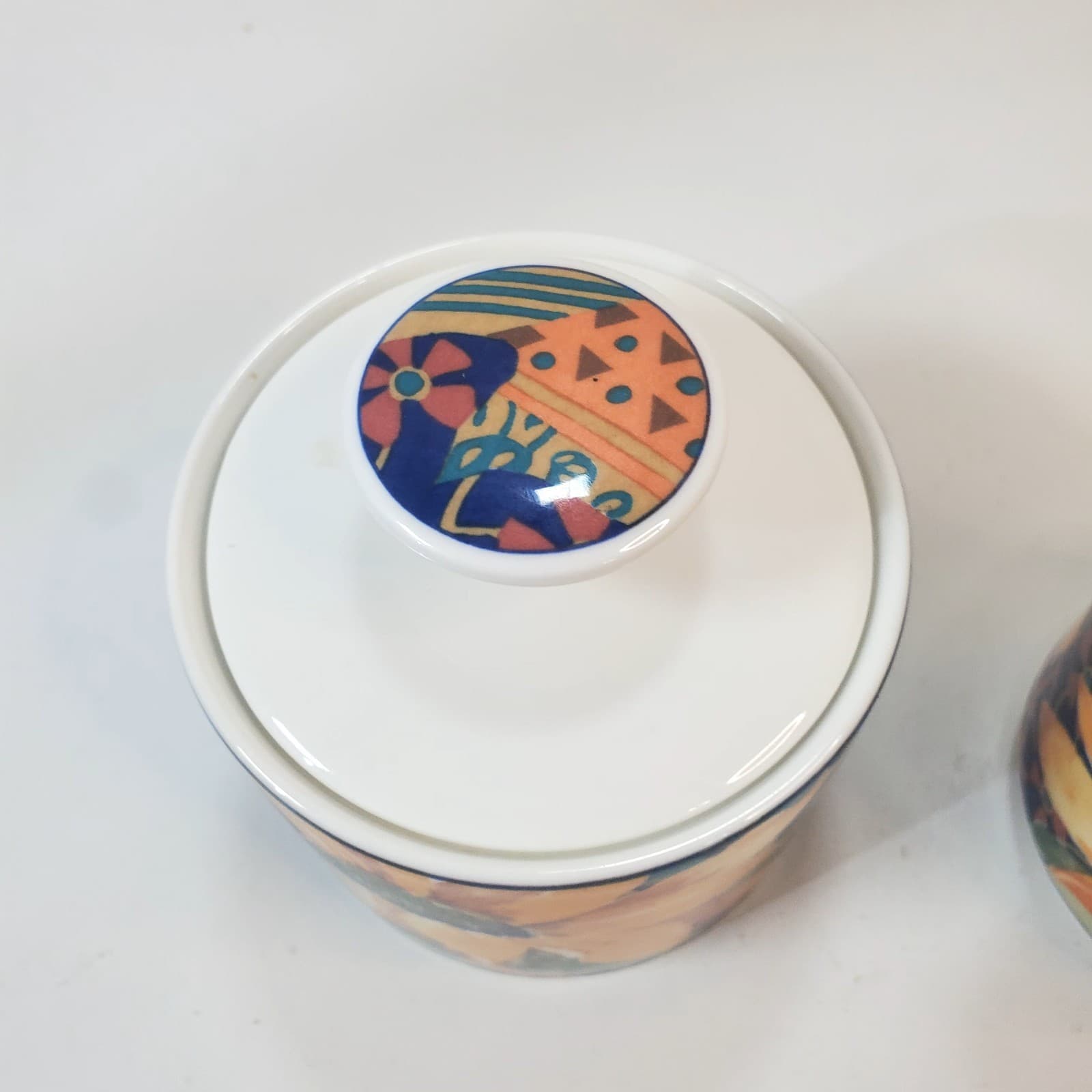 Victoria Beale Casual Accents Sonata 9014 Cream & Sugar Set Sunflower Porcelain - Thumbnail 3