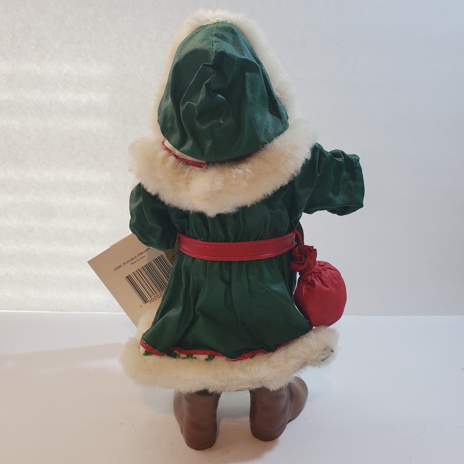 Vintage 2001 Clothtique Possible Dreams A Gift Of Green Christmas Figurine - Thumbnail 7