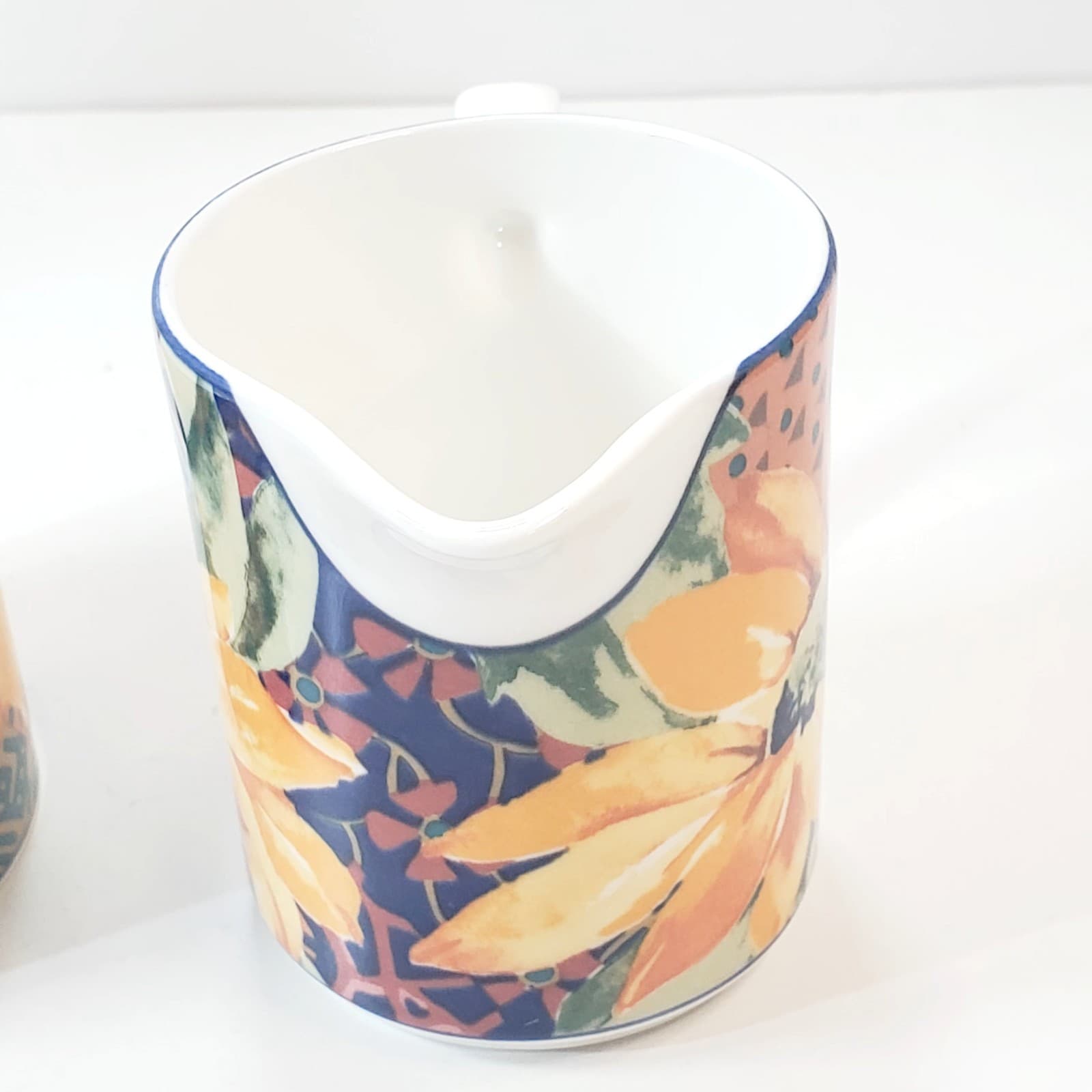 Victoria Beale Casual Accents Sonata 9014 Cream & Sugar Set Sunflower Porcelain - Thumbnail 13