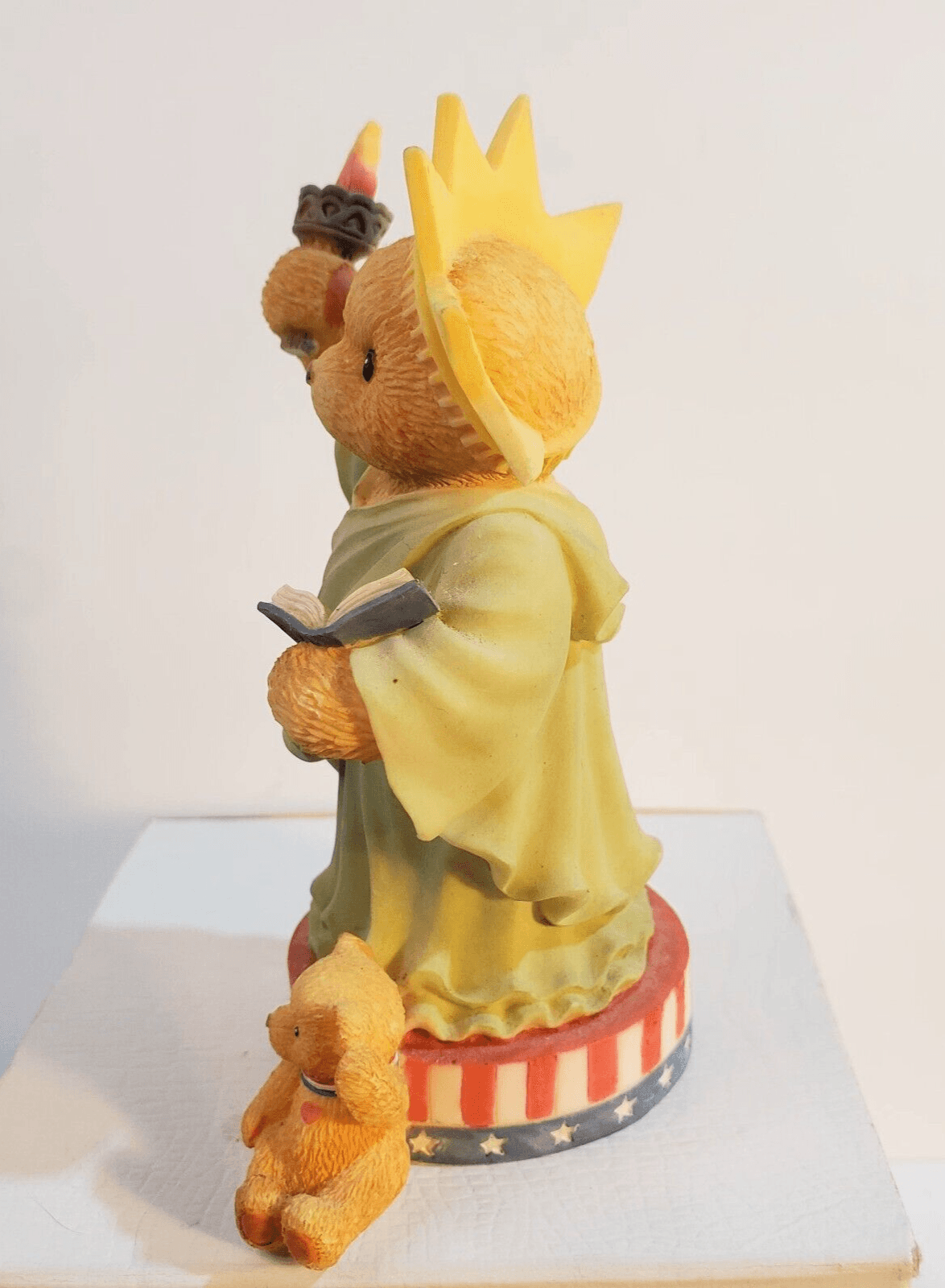 Vintage 1997 Cherished Teddies Libbey My Country Tis Of Thee Figurine - Thumbnail 2