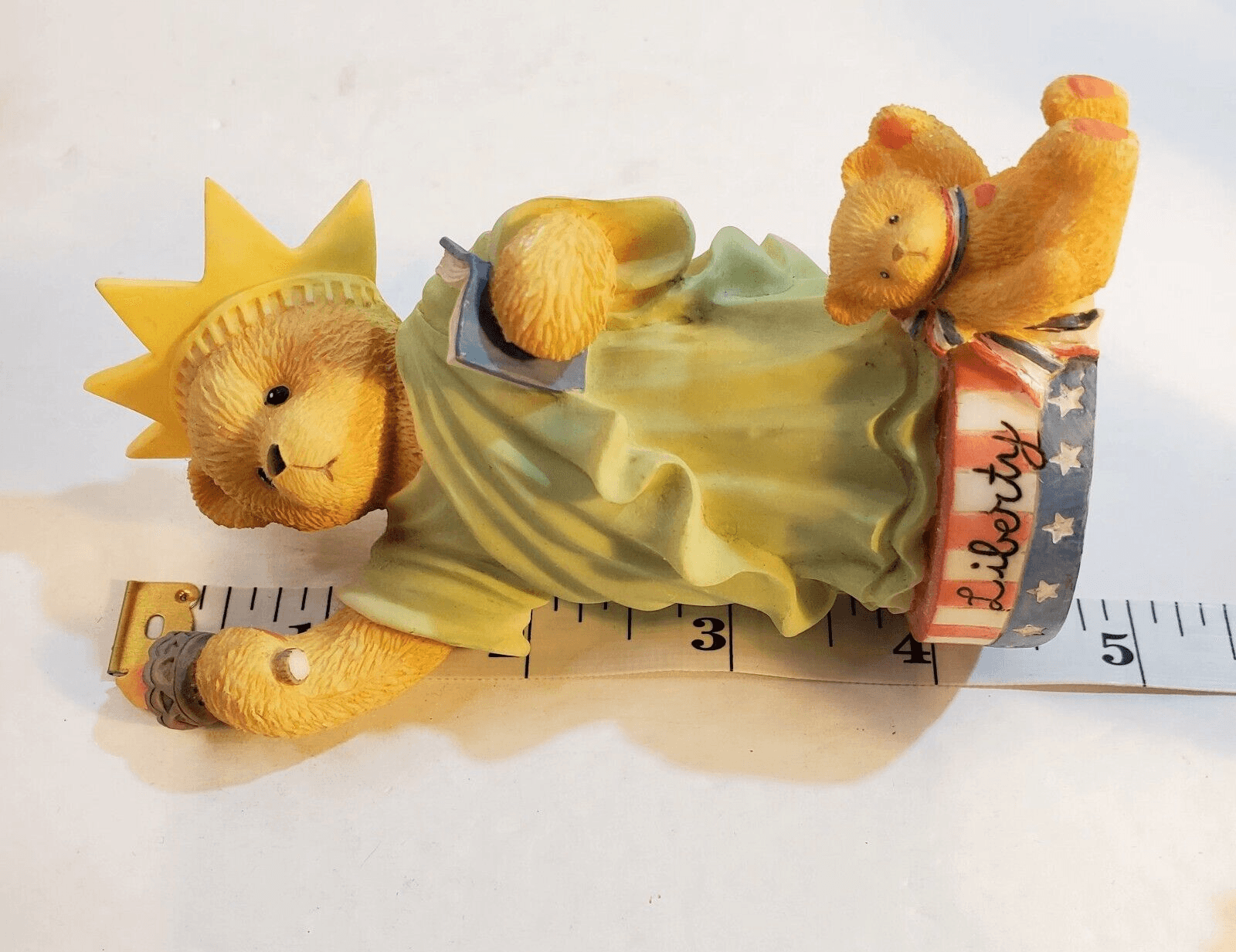 Vintage 1997 Cherished Teddies Libbey My Country Tis Of Thee Figurine - Thumbnail 6