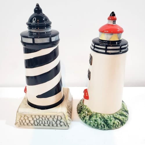 Sakura Nantucket Shoreline Lighthouse Salt & Pepper Shakers Nautical Coastal - Thumbnail 4