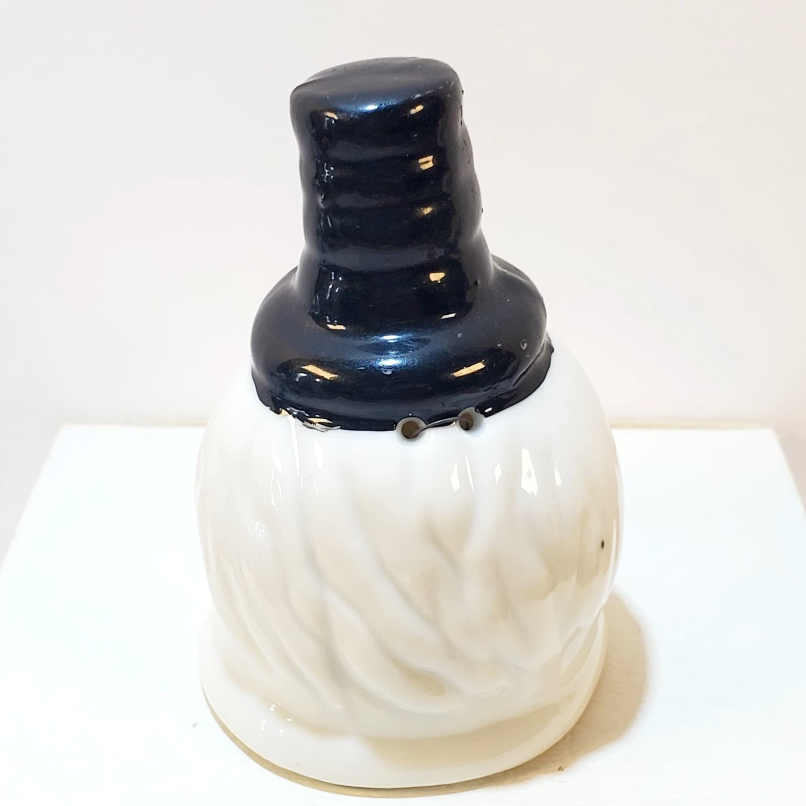Vintage Small Ceramic Clown Snowman Head Bell Made In Taiwan Holiday Decor - Thumbnail 3