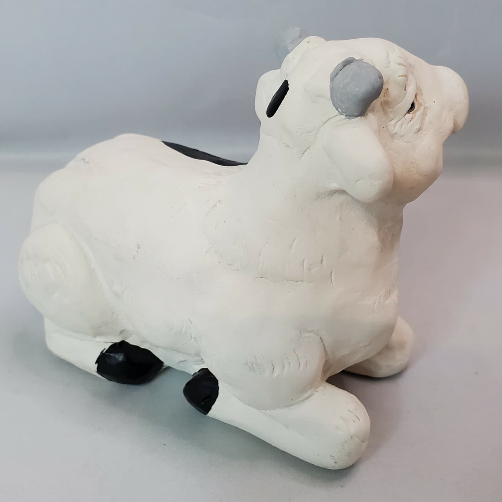 Cast Art Kristin Dreamsicles Black & White Cow Holstein Figure - Thumbnail 3
