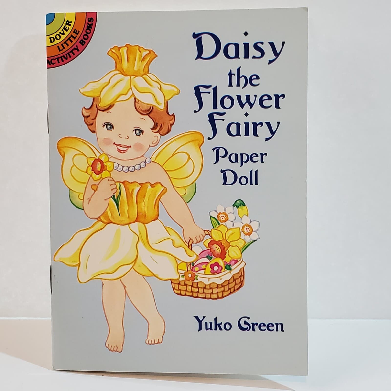 Vintage 2000 Yuko Green Art Uncut Paper Doll Daisy The Flower Fairy 8 Outfits