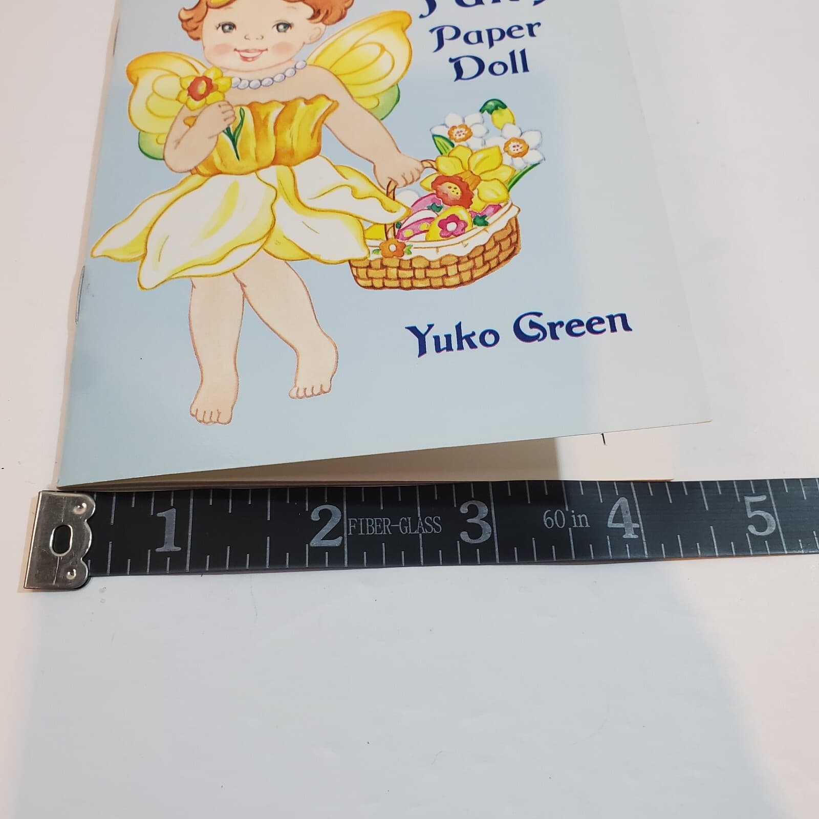 Vintage 2000 Yuko Green Art Uncut Paper Doll Daisy The Flower Fairy 8 Outfits - Thumbnail 8