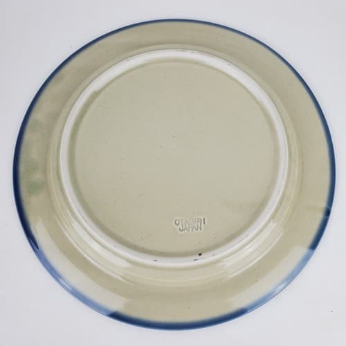 Vtg Otagiri Japan Folk Art Plate Love One Another Family Angels Stoneware 8.25" - Thumbnail 4