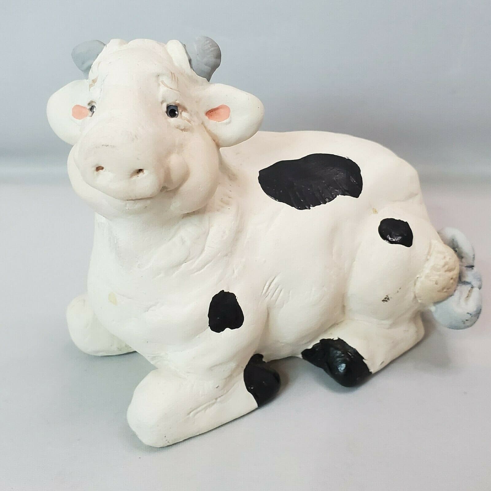 Cast Art Kristin Dreamsicles Black & White Cow Holstein Figure