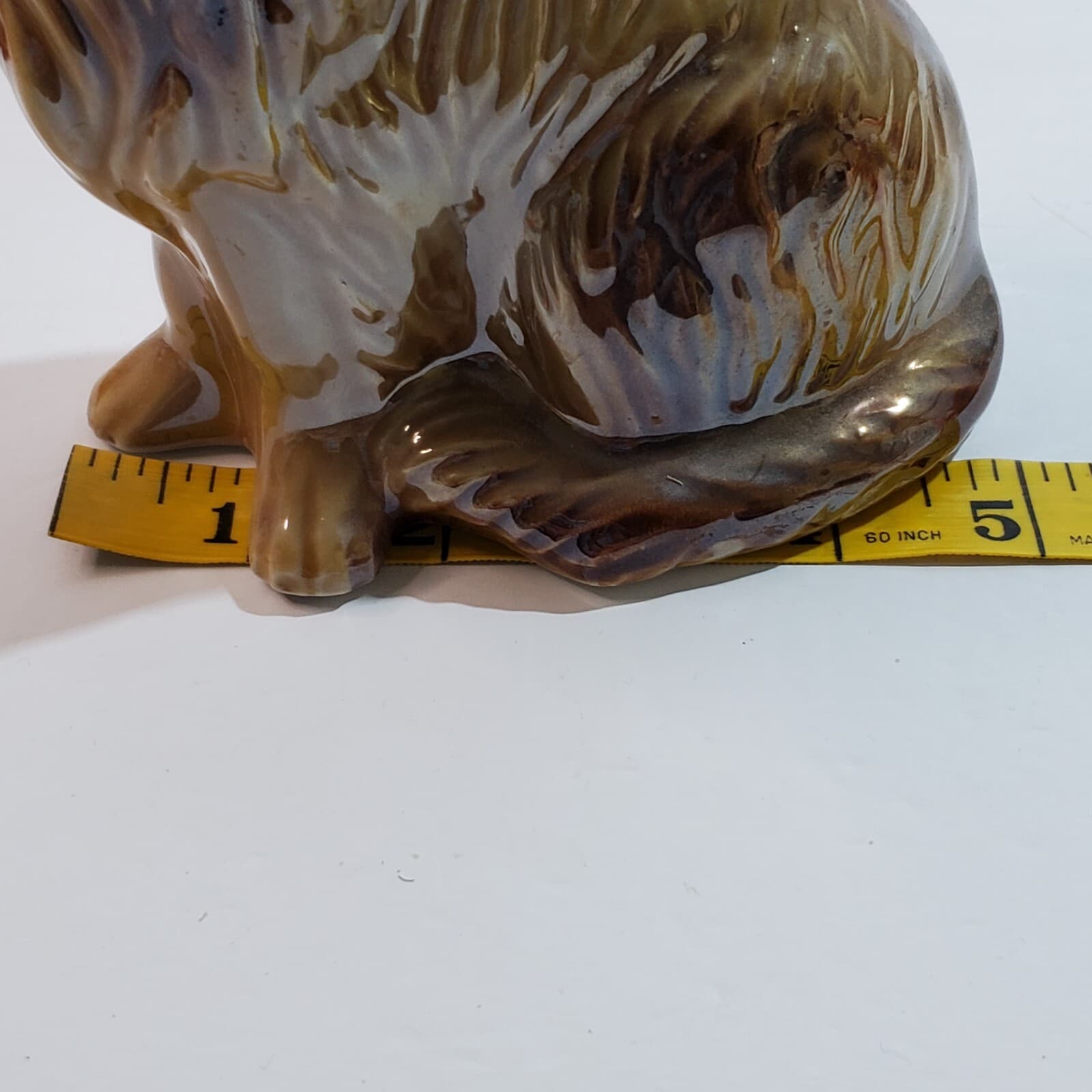 Handcrafted Collectibles MCS Brazil Ceramic Dog COLLIE Brown Tan Figurine 6" - Thumbnail 11