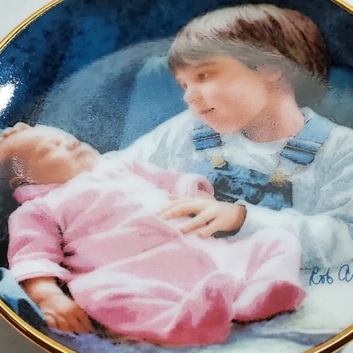 Vintage 1997 Porterfield's Rob Anders Miniature Plate In Good Hands #2274A - Thumbnail 3