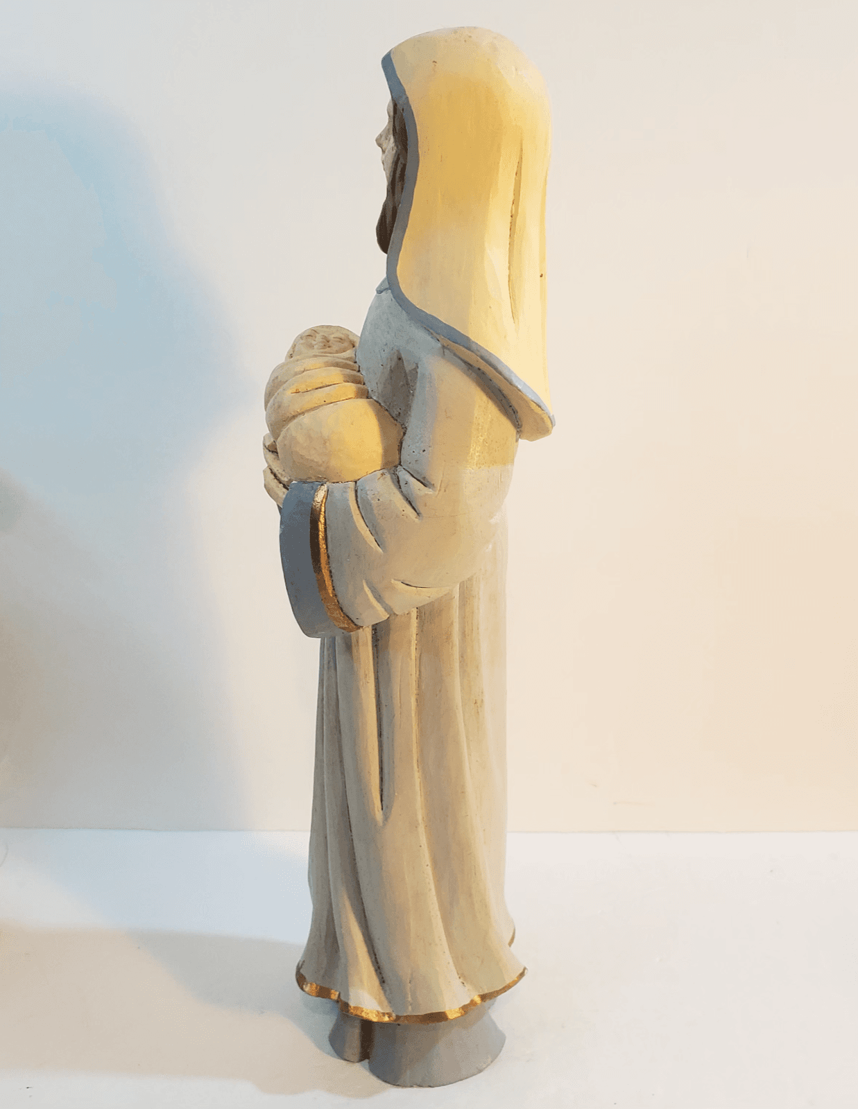 Vtg Midwest Of Cannon Falls 10.5 in Paper Mache Madonna w/Baby Figurine Figure - Thumbnail 7