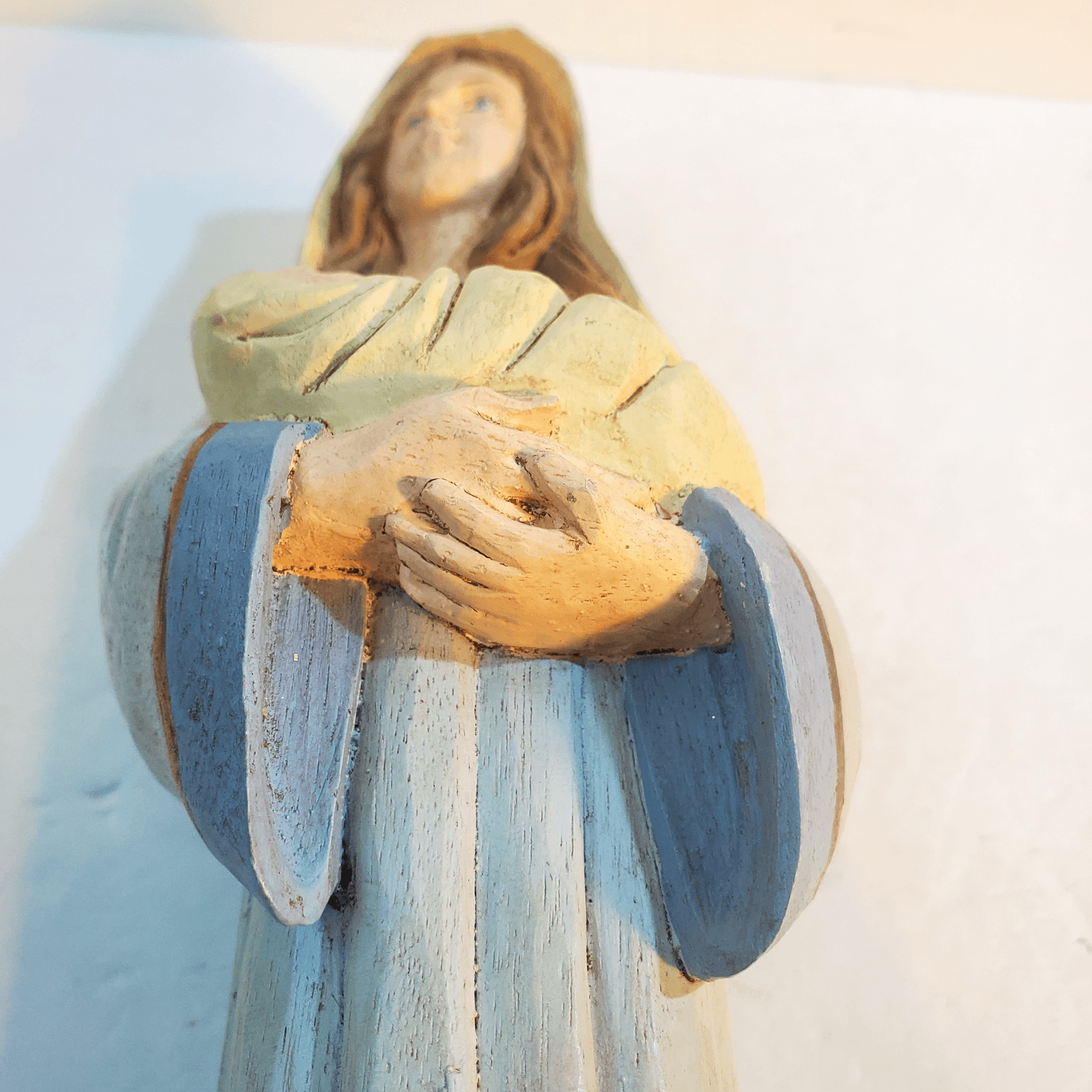 Vtg Midwest Of Cannon Falls 10.5 in Paper Mache Madonna w/Baby Figurine Figure - Thumbnail 8