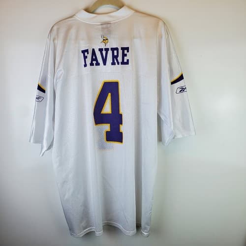 REEBOK Minnesota Vikings Brett Favre 4 Football Jersey Size XL Team Apparel - Thumbnail 2