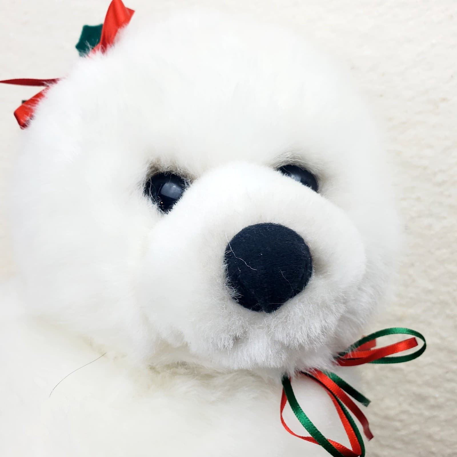 Gund 1993 White Seal Fashion Bug Exclusive 14” Plush Toy Stuffed Animal Holly - Thumbnail 2
