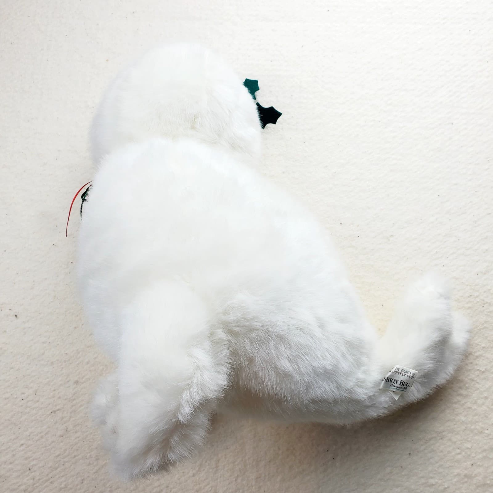 Gund 1993 White Seal Fashion Bug Exclusive 14” Plush Toy Stuffed Animal Holly - Thumbnail 4