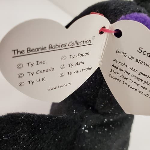 TY Beanie Baby SCAREM the Halloween Bat 5 inch Stuffed Animal Toy w/ Tag - Thumbnail 7