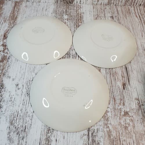 Homer Laughlin TULIP WREATH Duraprint 1959 USA 6 1/4" Bread Dessert Plates (3) - Thumbnail 4