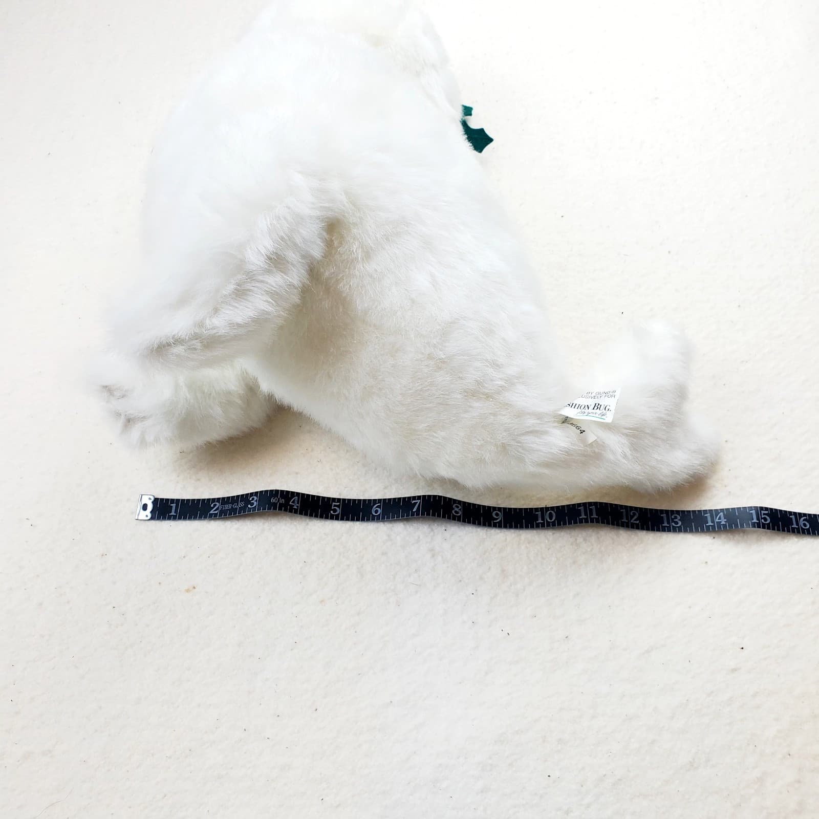 Gund 1993 White Seal Fashion Bug Exclusive 14” Plush Toy Stuffed Animal Holly - Thumbnail 9