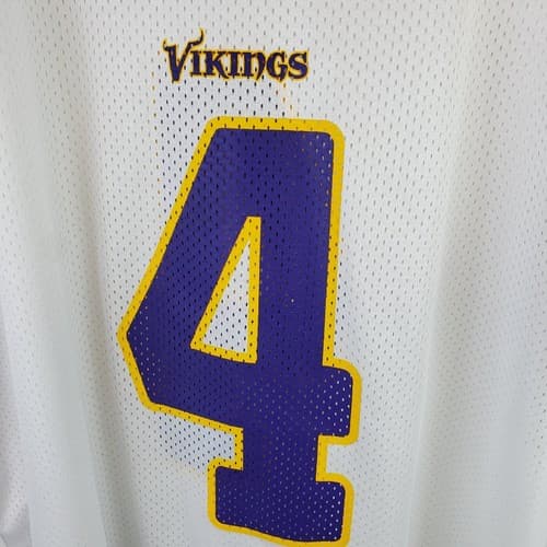 REEBOK Minnesota Vikings Brett Favre 4 Football Jersey Size XL Team Apparel - Thumbnail 6