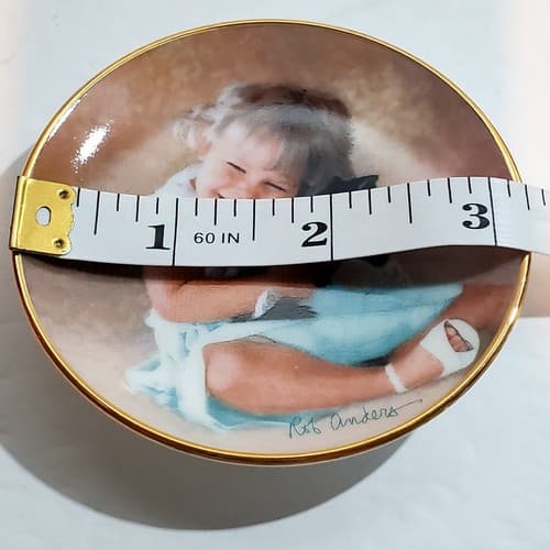 Vintage 1998 Porterfield's Rob Anders Miniature Plate Cuddling Up #1523A - Thumbnail 6