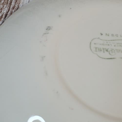 Homer Laughlin TULIP WREATH Duraprint 1959 USA 6 1/4" Bread Dessert Plates (3) - Thumbnail 7