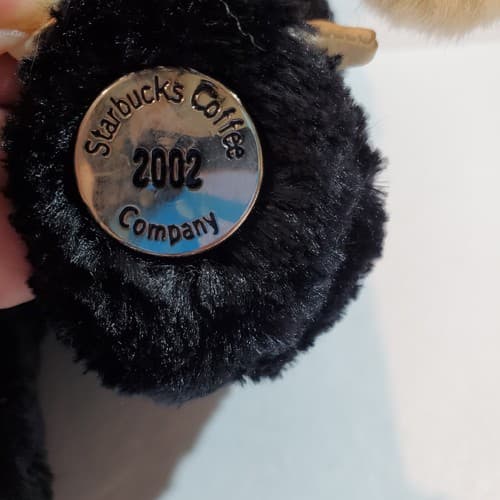 Vtg Starbucks Bearista Bear Plush 2002 Halloween Black Cat Glow Costume Pumpkin - Thumbnail 2