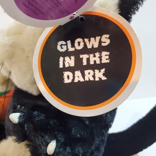 Vtg Starbucks Bearista Bear Plush 2002 Halloween Black Cat Glow Costume Pumpkin - Thumbnail 5
