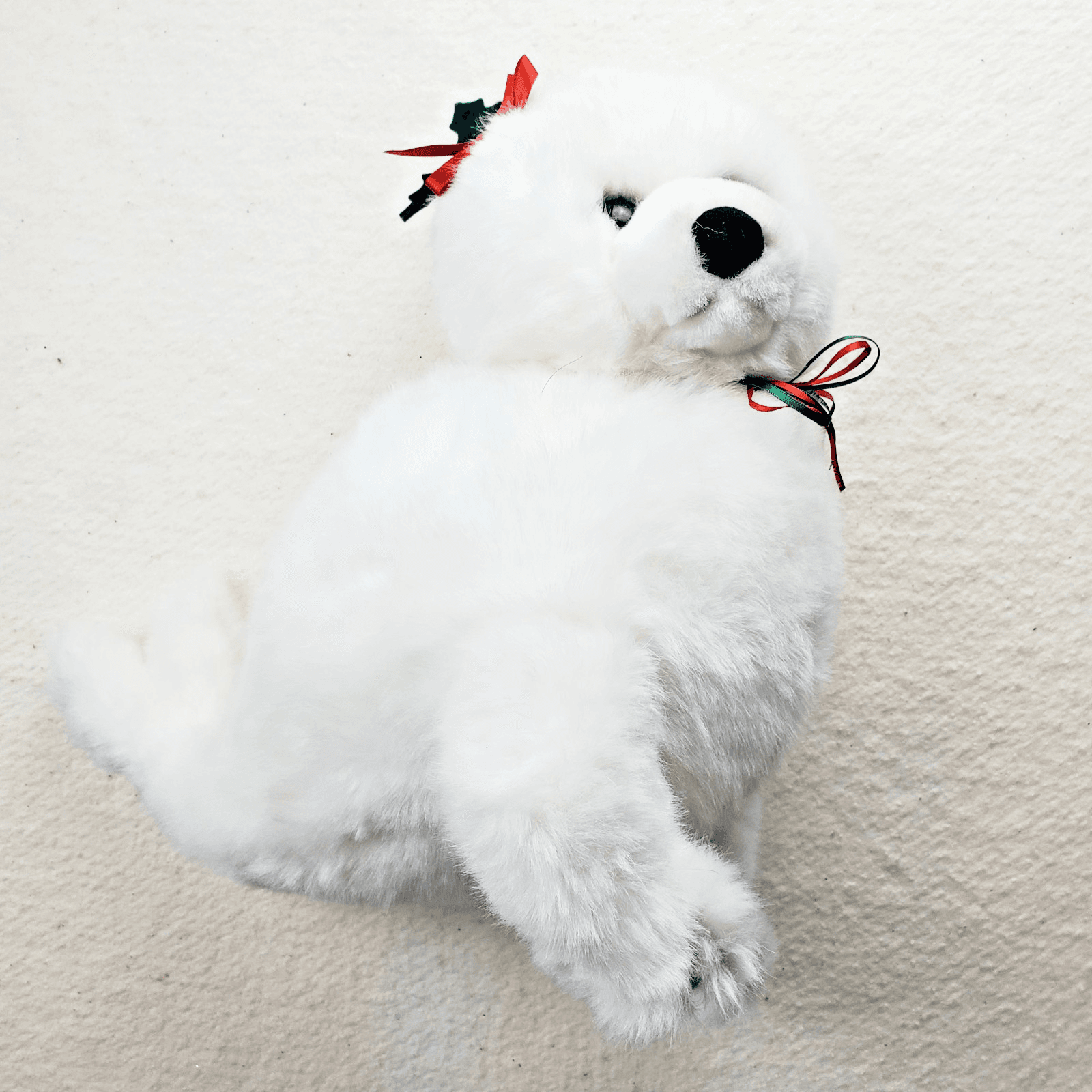 Gund 1993 White Seal Fashion Bug Exclusive 14” Plush Toy Stuffed Animal Holly