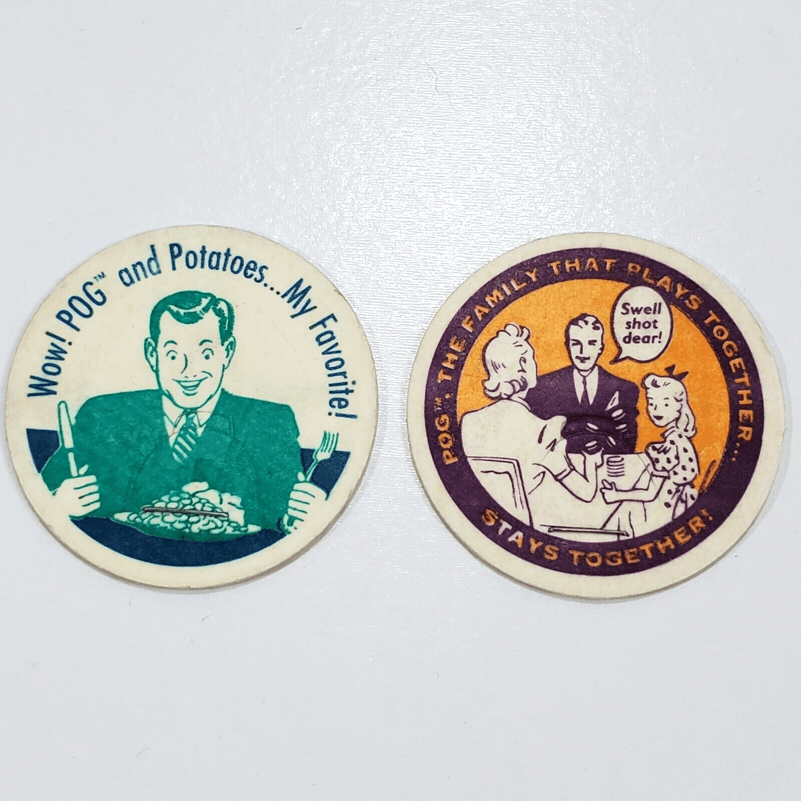 2 Vtg World Pog Federation WPF 1994 Classics Canada Games #49 and #50 in Series