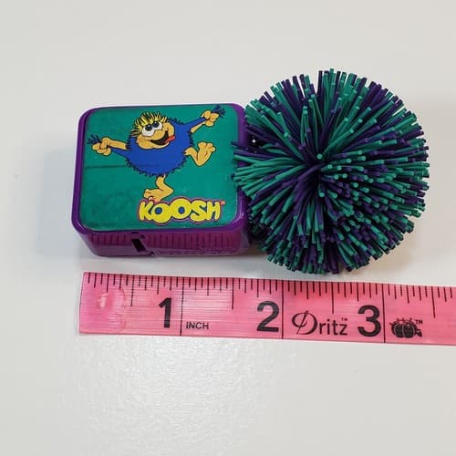 Vintage KOOSH Ball Pencil Sharpener Blue-Green Purple 1997 Oddzon - Thumbnail 7