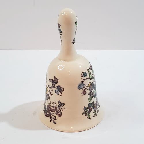 Vintage Mason's Ironstone China Nabob Floral Dinner Bell Made In England - Thumbnail 3