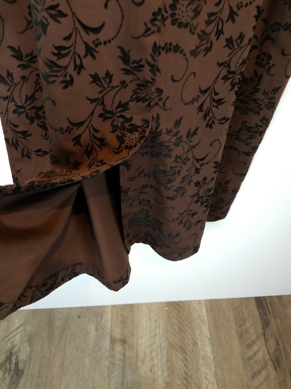 Coldwater Creek lagenlook jumper brown on brown velvet-like design Size PM - Thumbnail 6