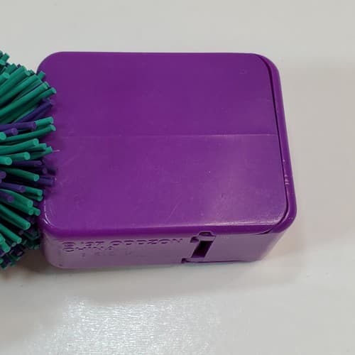 Vintage KOOSH Ball Pencil Sharpener Blue-Green Purple 1997 Oddzon - Thumbnail 3