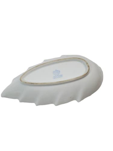 Vtg Rossetti Chicago Hand Painted Flowers Floral Leaf Handled Nappy Trinket Dish - Thumbnail 5