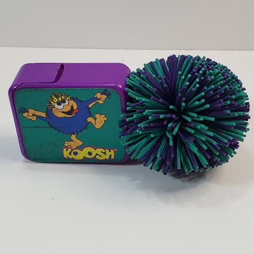 Vintage KOOSH Ball Pencil Sharpener Blue-Green Purple 1997 Oddzon