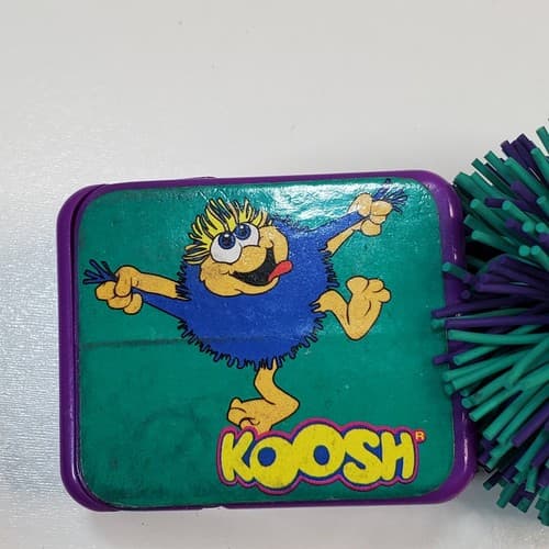 Vintage KOOSH Ball Pencil Sharpener Blue-Green Purple 1997 Oddzon - Thumbnail 2