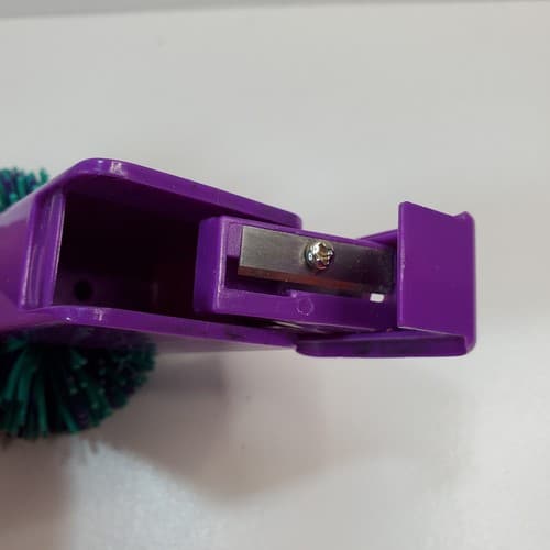 Vintage KOOSH Ball Pencil Sharpener Blue-Green Purple 1997 Oddzon - Thumbnail 5