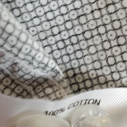 Ben Sherman Men's Black White Geometric Design Casual Button Up Shirt Sz XL - Thumbnail 10