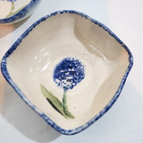 Lot of 3 Vintage UP-Island Pottery Candy Shweder Condiment Bowl Open Salt Dips - Thumbnail 2