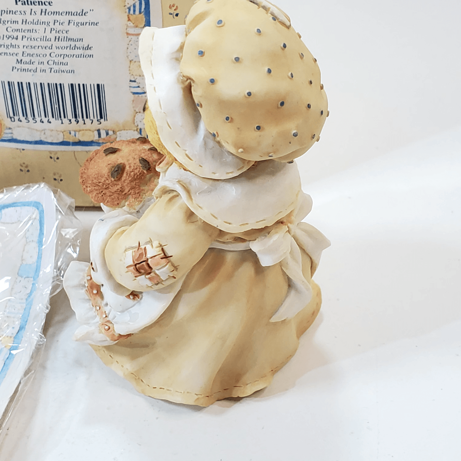 Vintage Cherished Teddies Patience Teddy Bear Figure Happiness Is Homemade 1994 - Thumbnail 5