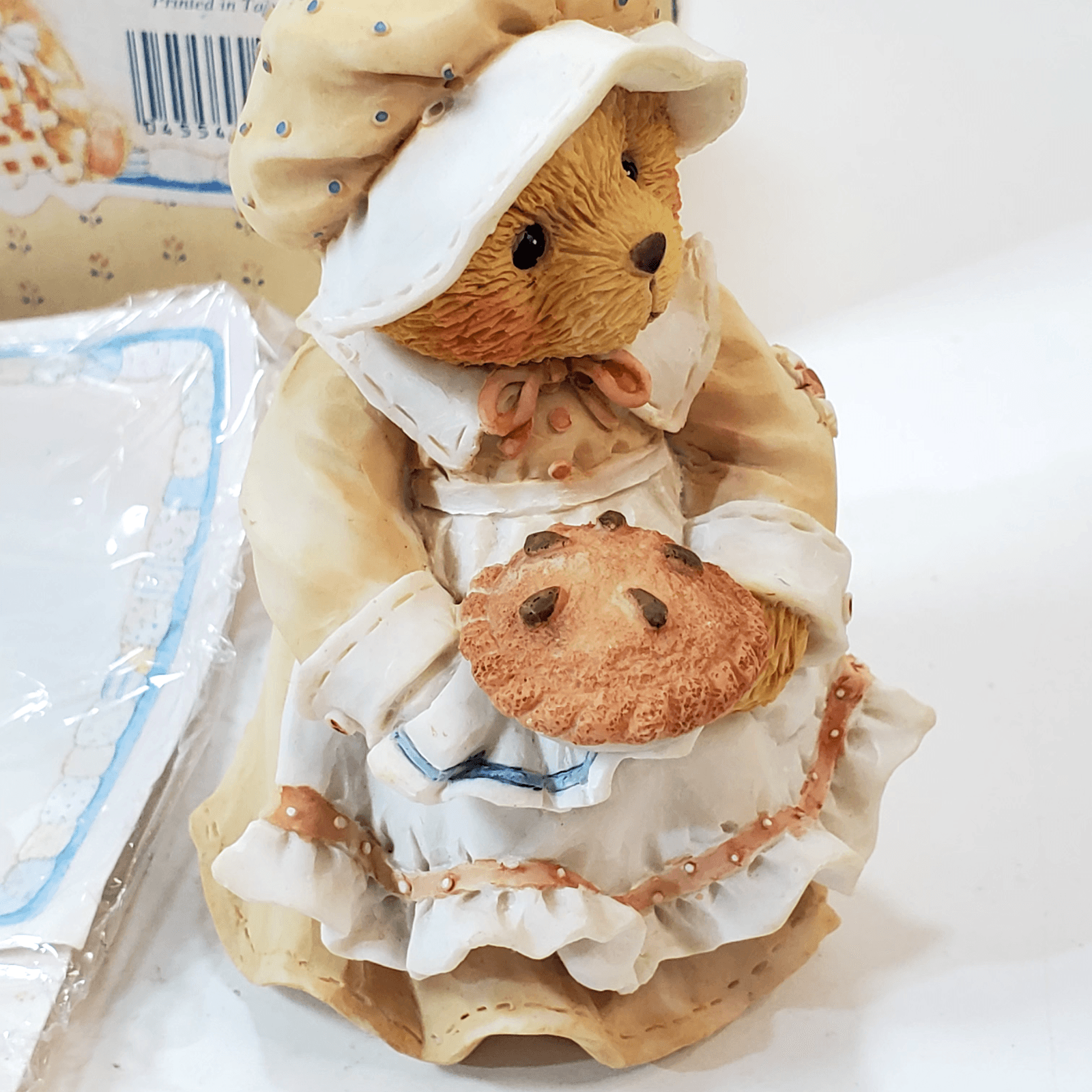 Vintage Cherished Teddies Patience Teddy Bear Figure Happiness Is Homemade 1994 - Thumbnail 7