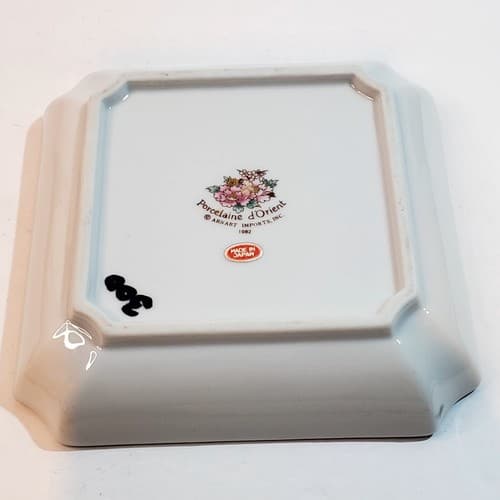 Vintage 1982 Porcelaine de Orient by Arnart Japan Candy Nut Trinket Dish Plate - Thumbnail 4