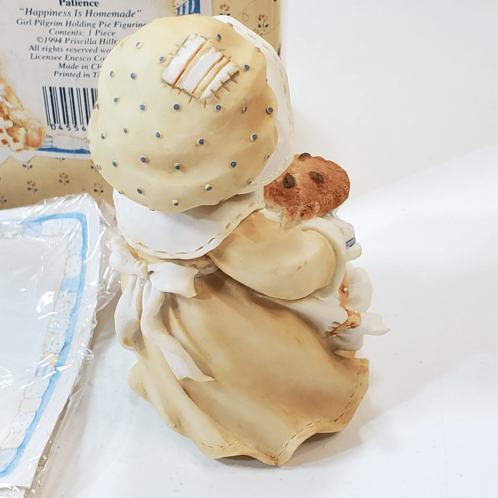 Vintage Cherished Teddies Patience Teddy Bear Figure Happiness Is Homemade 1994 - Thumbnail 6